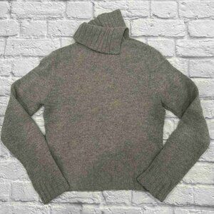 Women's Gray Turtleneck Sweater